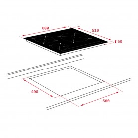 Placa Inducción Teka IBC63010 3 zonas