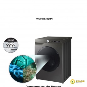 Lavadora Secadora Samsung WD90T534DBN 9/6 kg 1400 rpm
