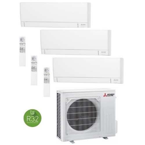Mitsubishi Electric MXZ-3F54VF + MSZ-AY25VGK + MSZ-AY25VGK + MSZ-AY35VGK